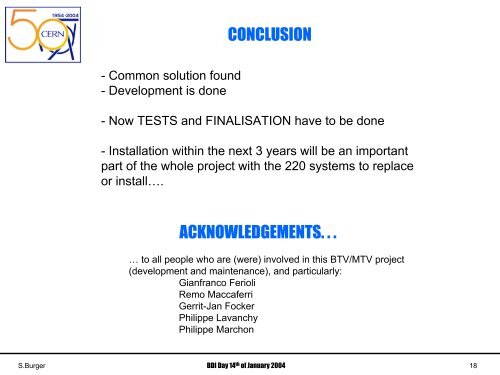 The BTV system for PS & SPS (pdf - BI Home Page - CERN