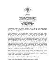 MINUTES Meeting of the Investment Committee of the Board ... - SURS