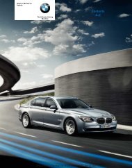 2011 ActiveHybrid 7 Series Owner's Manual - Irvine BMW