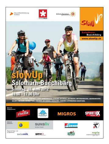 Programmheft slowUp 2012 - slowUp Solothurn-Buechibärg