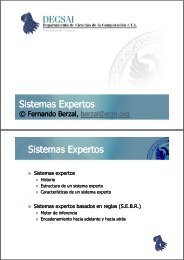 Sistemas Expertos Sistemas Expertos - Fernando Berzal