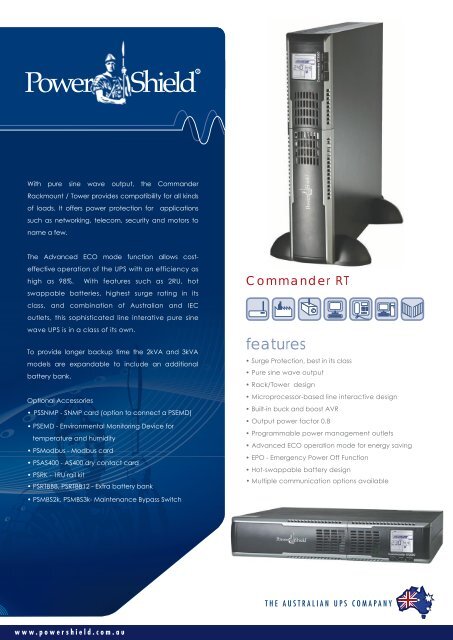 PowerShield Commander RT UPS Brochure