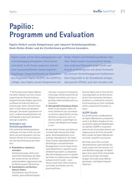 Jahresbericht 2008 - beta Institut
