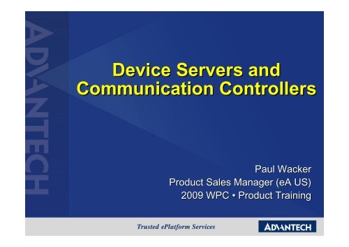 Device Servers - Networking & Communications