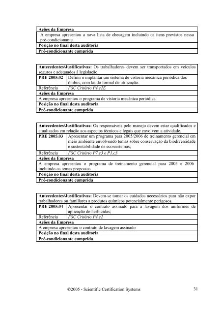 avaliaÃ§Ã£o do manejo das plantaÃ§Ãµes florestais - SCS Global Services