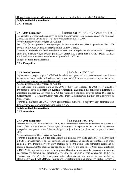 avaliaÃ§Ã£o do manejo das plantaÃ§Ãµes florestais - SCS Global Services