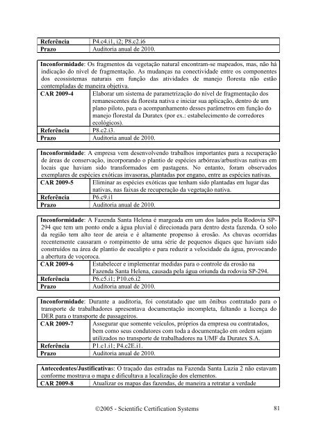 avaliaÃ§Ã£o do manejo das plantaÃ§Ãµes florestais - SCS Global Services