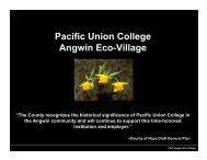 Eco-village Project Slideshow - Pacific Union College