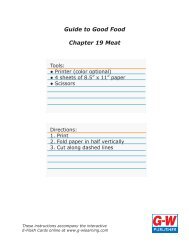 Guide to Good Food Chapter 19 Meat