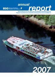 Geschäftsbericht 2007 - BSG - Bielersee Schifffahrt