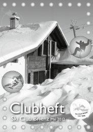 Clubheft (PDF, 1.3MB) - Ski Club Brienz