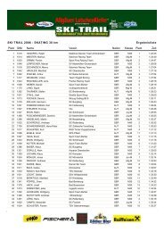 SKI-TRAIL 2006 - SKATING 30 km Ergebnisliste Platz StNr Verein ...
