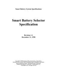 Smart Battery Selector Specification Revision 1.1 - SBS-IF Smart ...