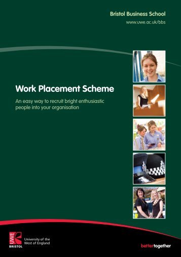 Placement brochure - University of the West of England