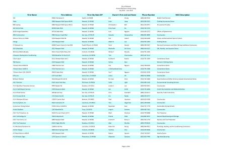 Business License Listing 2017 Xlsx