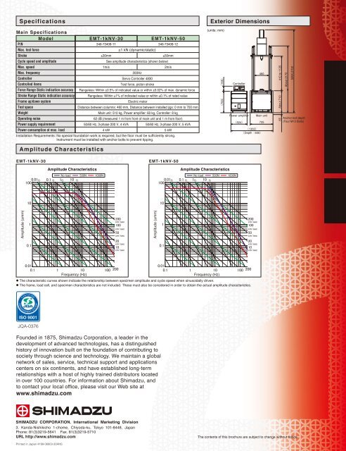 Brochure - Shimadzu Scientific Instruments