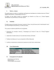 Informe Auditoría - Ética 2011.pdf - Tribunal Registral Administrativo ...