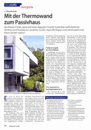 Mit der Thermowand zum Passivhaus - Syspro.de
