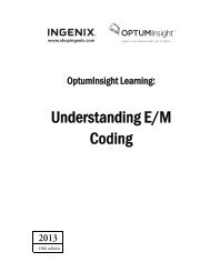 Understanding E/M Coding - OptumCoding.com