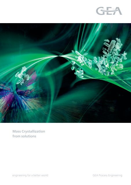 Mass Crystallization from solutions - GEA Messo PT