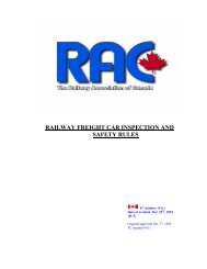 Railway Freight Car Inspection and Safety Rules