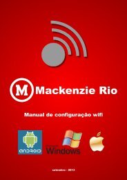 ConfiguraÃ§Ã£o Wireless â Mackenzie O SSID ... - Mackenzie Rio