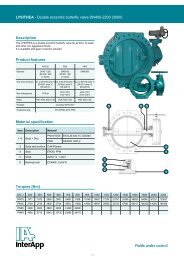 Double eccentric butterfly valve DN400-2200 - InterApp