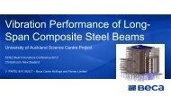 Vibration Performance of Long-Span Composite Steel Beams