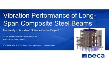 Vibration Performance of Long-Span Composite Steel Beams