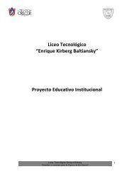 Proyecto Educativo - Liceo TecnolÃ³gico Enrique Kirberg