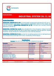 4492 INDUSTRIAL SYSTEM OIL CL 68 - 77 Lubricants