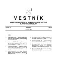 VestnÃ­k 2004-12 - Ministerstvo dopravy, vÃ½stavby a regionÃ¡lneho ...