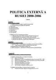 POLITICA EXTERNÄ A RUSIEI 2000-2006 - cpc-ew.ro