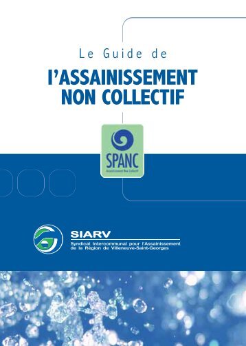 Guide de l'assainissement non collectif (SPANC) - siarv