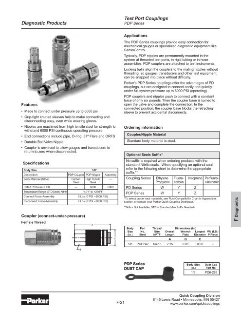 Quick Coupling Products - Parker Store