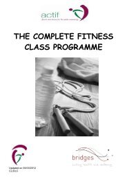 THE COMPLETE FITNESS CLASS PROGRAMME