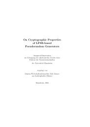On Cryptographic Properties of LFSR-based Pseudorandom ...