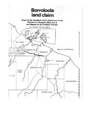 Borroloola Land Claim - pdf [299kB] - Department of Families ...