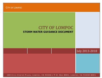 (MS4) Permit Guidance Document - the City of Lompoc!