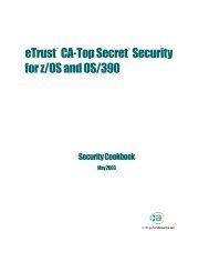 eTrust CA-Top Secret Security for z/OS and OS ... - SupportConnect