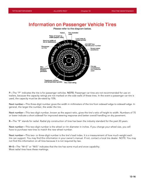 Allegro RED Owner's Manual - Tiffin Motorhomes