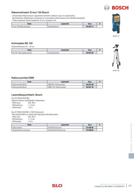 KATKAISU- JA KUORINTAVÃLINEET - SLO