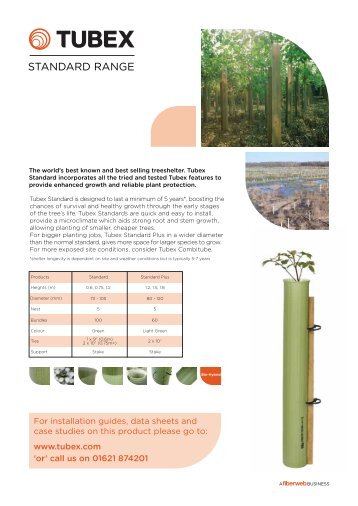 Bio-hybrid Standard - Tubex Tree Shelters | Tree Guards