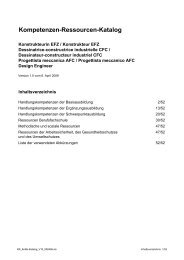 KoRe-Katalog - Swissmem Berufsbildung