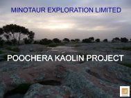 POOCHERA KAOLIN POOCHERA KAOLIN PROJECT - SA Explorers