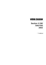 Volvo S40/V40 (2002) Wiring Diagrams