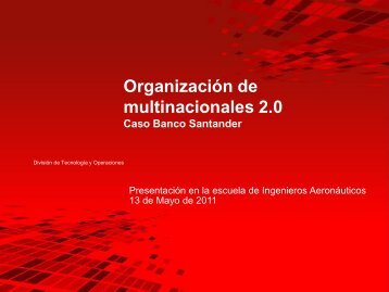 OrganizaciÃ³n de Multinacionales. Caso Banco de Santander