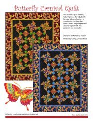 Kona Bay Butterfly Carnival Quilt by Hancock's of ... - 3 Dudes Quilting