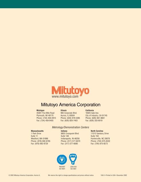 Mitutoyo Quick Scope - Measuring Solutions