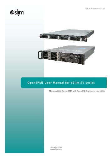 OpenIPMI User Manual for eSlim SV series - ì´ì¬ë¦¼ì½ë¦¬ì